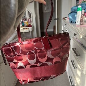NWOT Coach Red Tote Bag